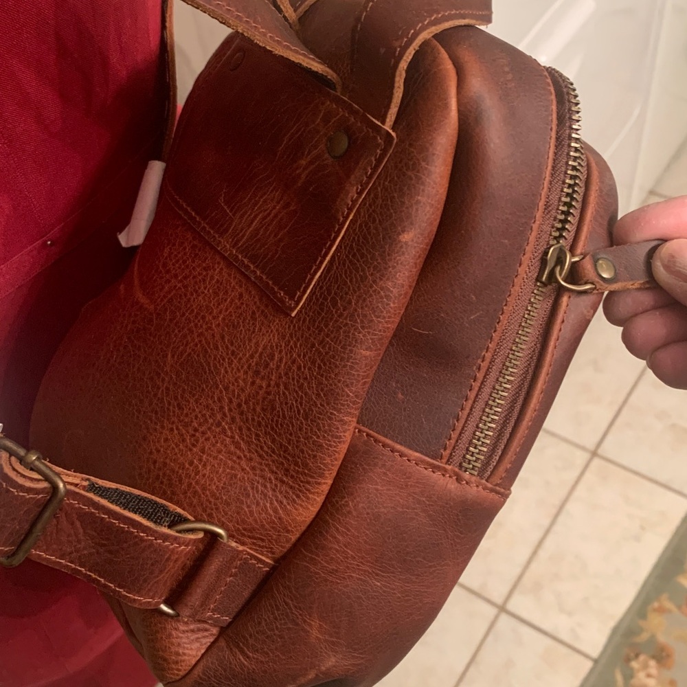 Leather backpack - image 6